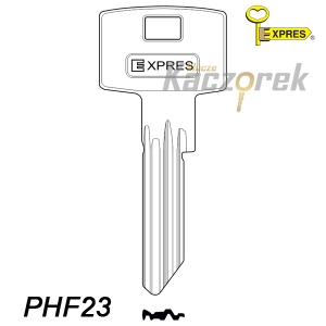 Expres 119 - klucz surowy mosiężny - PHF23